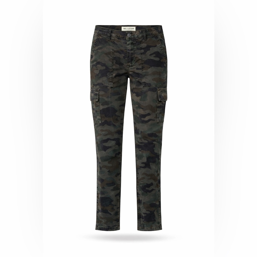 Nili Lotan Jenna Camo Utility Cargo‎ Pants Size 4